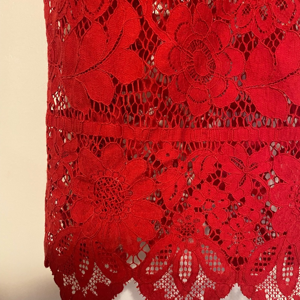 For Love & Lemons Gianna Dress in Hot Red
